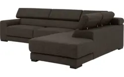 Goossens hoekbank nora bruin stof - 8190123-213-01