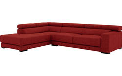 Goossens hoekbank nora rood stof - 8190123-216-01-gespiegeld