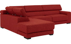 Goossens hoekbank nora rood stof - 8190123-216-01-gespiegeld