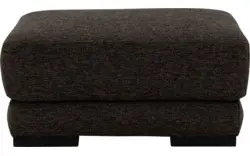 Stof grof geweven chocoladebruin