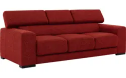 Goossens zitbank nora rood stof - 8190126-216-01