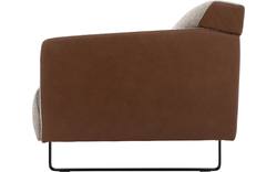Goossens excellent zitbank montreal bruin leer - 8190129-06