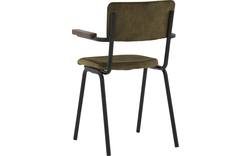 Goossens eetkamerstoel chaplin groen stof - 8190131-03