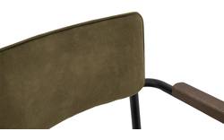 Goossens eetkamerstoel chaplin groen stof - 8190131-02