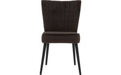 Goossens eetkamerstoel rob bruin stof - 8190139-02