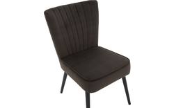 Goossens eetkamerstoel rob bruin stof - 8190139-02