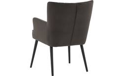 Goossens eetkamerstoel rob bruin stof - 8190141-02