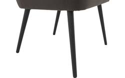 Goossens eetkamerstoel rob bruin stof - 8190141-02