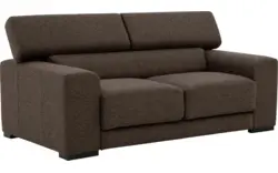 Goossens zitbank nora bruin stof - 8190154-211-01