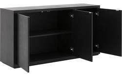 Goossens dressoir barcelona zwart eiken - 8190157-01