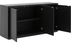 Goossens dressoir barcelona zwart eiken - 8190157-01