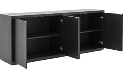 Goossens dressoir barcelona zwart eiken - 8190158-02