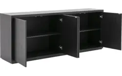Goossens dressoir barcelona zwart eiken - 8190158-02