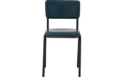 Goossens eetkamerstoel chaplin blauw leer - 8190169-02