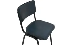 Goossens eetkamerstoel chaplin blauw leer - 8190169-02
