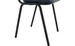 Goossens eetkamerstoel chaplin blauw leer - 8190169-02