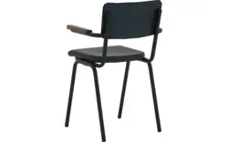 Goossens eetkamerstoel chaplin blauw leer - 8190170-02