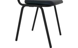 Goossens eetkamerstoel chaplin blauw leer - 8190170-02