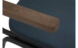 Goossens eetkamerstoel chaplin blauw leer - 8190170-02