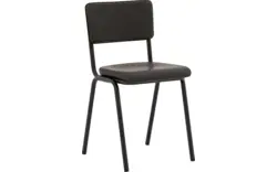 Goossens eetkamerstoel chaplin groen leer - 8190172-02