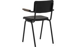 Goossens eetkamerstoel chaplin zwart leer - 8190175-03