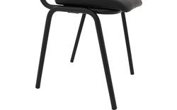 Goossens eetkamerstoel chaplin zwart leer - 8190175-02
