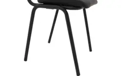Goossens eetkamerstoel chaplin zwart leer - 8190175-02