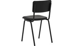 Goossens eetkamerstoel chaplin zwart leer - 8190176-03