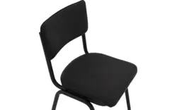 Goossens eetkamerstoel chaplin zwart leer - 8190176-02