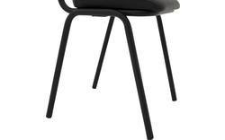 Goossens eetkamerstoel chaplin zwart leer - 8190176-02