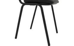 Goossens eetkamerstoel chaplin zwart leer - 8190176-02