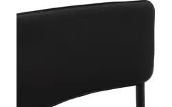 Goossens eetkamerstoel chaplin zwart leer - 8190176-02