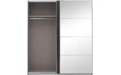 Goossens basic kledingkast miami grijs hoogwaardig meubelplaat - 8190255-02-2