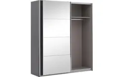 Goossens basic kledingkast miami grijs hoogwaardig meubelplaat - 8190255-02-2