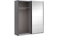 Goossens basic kledingkast miami grijs hoogwaardig meubelplaat - 8190255-06-2