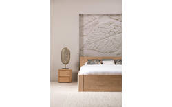 Goossens bedframe bibi onbewerkt eiken - 8201293-01