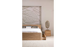 Goossens bedframe bibi onbewerkt eiken - 8201295-01