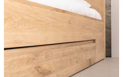 Goossens bedframe bibi onbewerkt eiken - 8201295-01