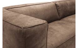 Goossens zitbank calvin bruin micro leer - 8190314-627-01