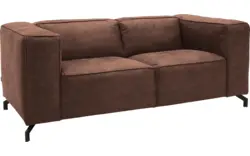 Goossens zitbank calvin bruin micro leer - 8190314-631-01
