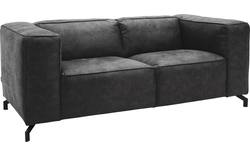 Goossens zitbank calvin grijs micro leer - 8190314-634-01