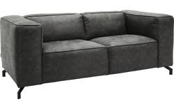 Goossens zitbank calvin grijs micro leer - 8190314-635-02