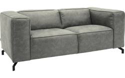 Goossens zitbank calvin grijs micro leer - 8190314-636-02