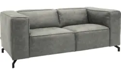Goossens zitbank calvin grijs micro leer - 8190314-636-01