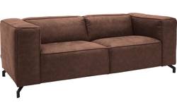 Goossens zitbank calvin bruin micro leer - 8190315-631-01