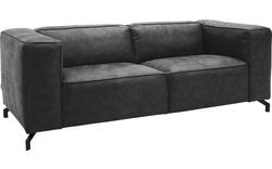 Goossens zitbank calvin grijs micro leer - 8190315-634-02