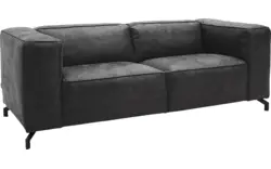 Goossens zitbank calvin grijs micro leer - 8190315-634-01
