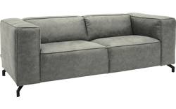 Goossens zitbank calvin grijs micro leer - 8190315-636-02