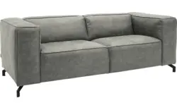Goossens zitbank calvin grijs micro leer - 8190315-636-01