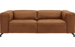 Goossens zitbank calvin bruin micro leer - 8190316-633-01